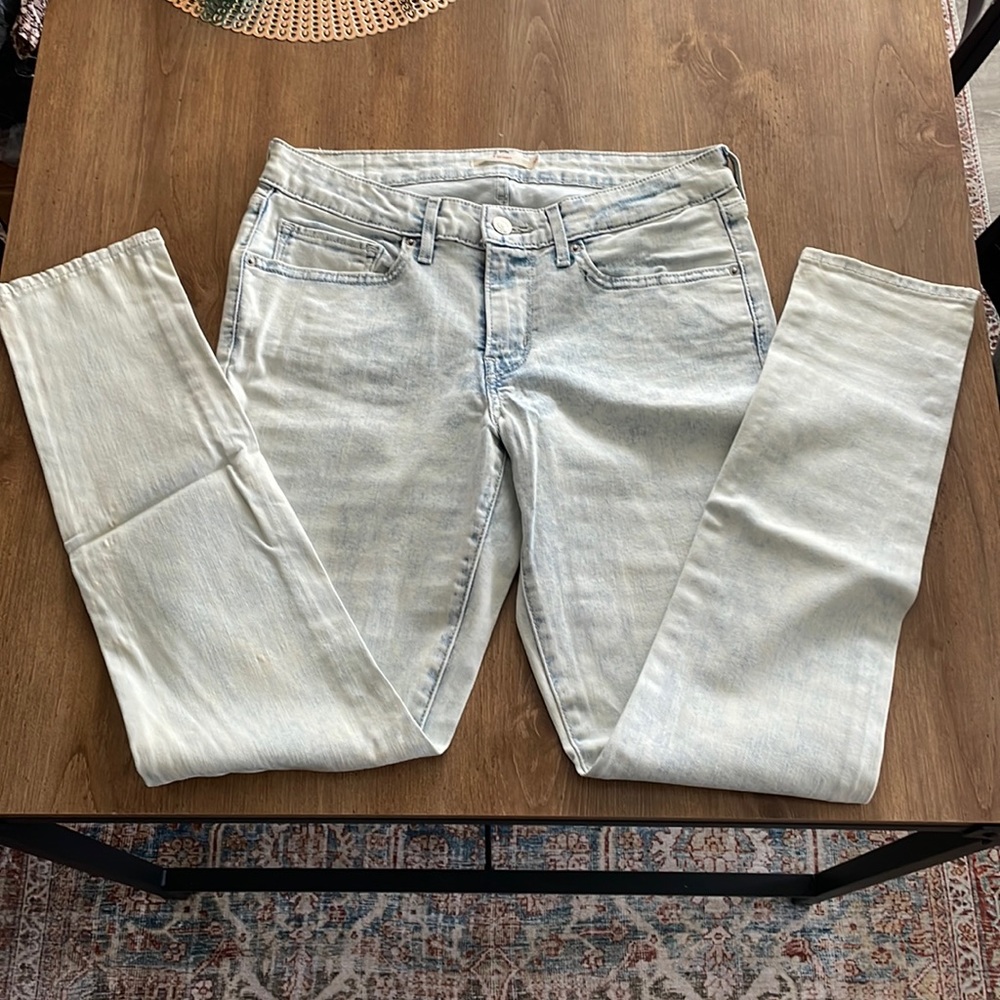 Levi 711 Skinny Acid Washed Jeans - Picture 3 of 7